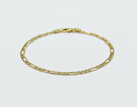 Pulsera 3x1 de oro 10k en medida para dama Mod.2818