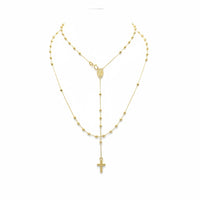 Rosario de oro amarillo 14k 60 cm 3 mm