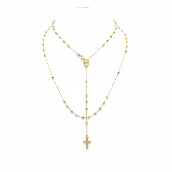 Rosario de oro amarillo 14k 60 cm 3 mm