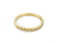 Anillo de Oro 14K con Circonias Biseladas Mod 5042