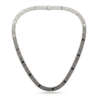 Gargantilla de oro blanco 14k tipo diseñador Mod 5652 - 45 cm