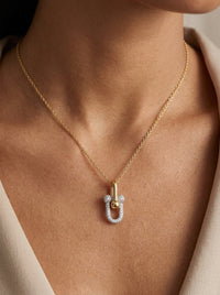 Gargantilla de oro 14k inspirada en tipo diseñador mod 5937 - 45 cm