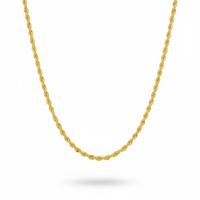 Cadena torsal de oro 14k 1 mm
