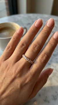 Media churumbela rosa de oro 14k Mod. 2550