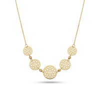 Gargantilla de oro14k diseño tipo filigranas Mod 5498 - 45 cm