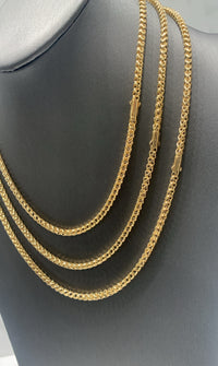 Cadenas de oro 14k espiga cilíndrica mod 5956 - 3 mm