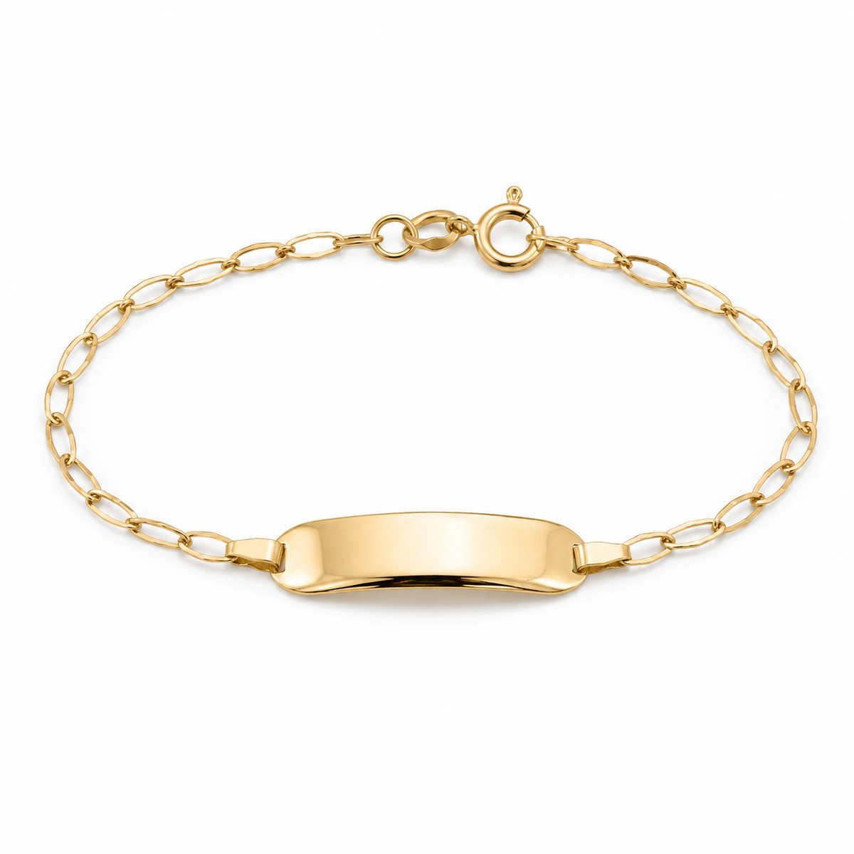 Esclava kids de oro 14k tejido eslabón Mod 5462 - 14 cm