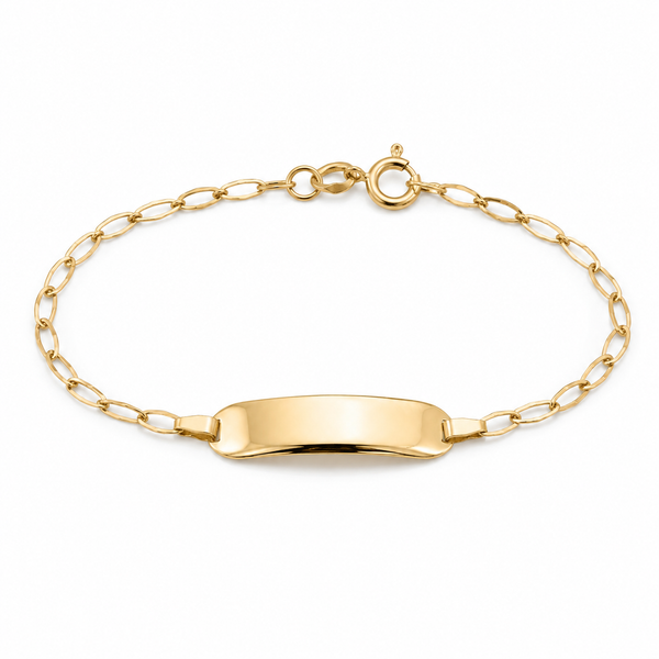 Esclava kids de oro 14k tejido eslabón Mod 5462 - 14 cm
