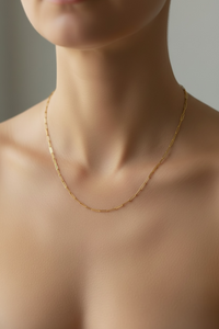 Cadena de oro 14k de clip hueca Mod. IT4045 2 mm