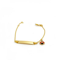 Esclava de catarina de oro 14k 12/14 cm