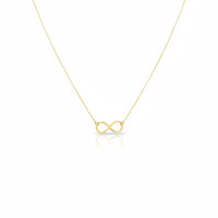 Gangantilla de infinito de oro 14k