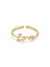 Anillo de oro 10k diseño love Mod 5533 - ajustable