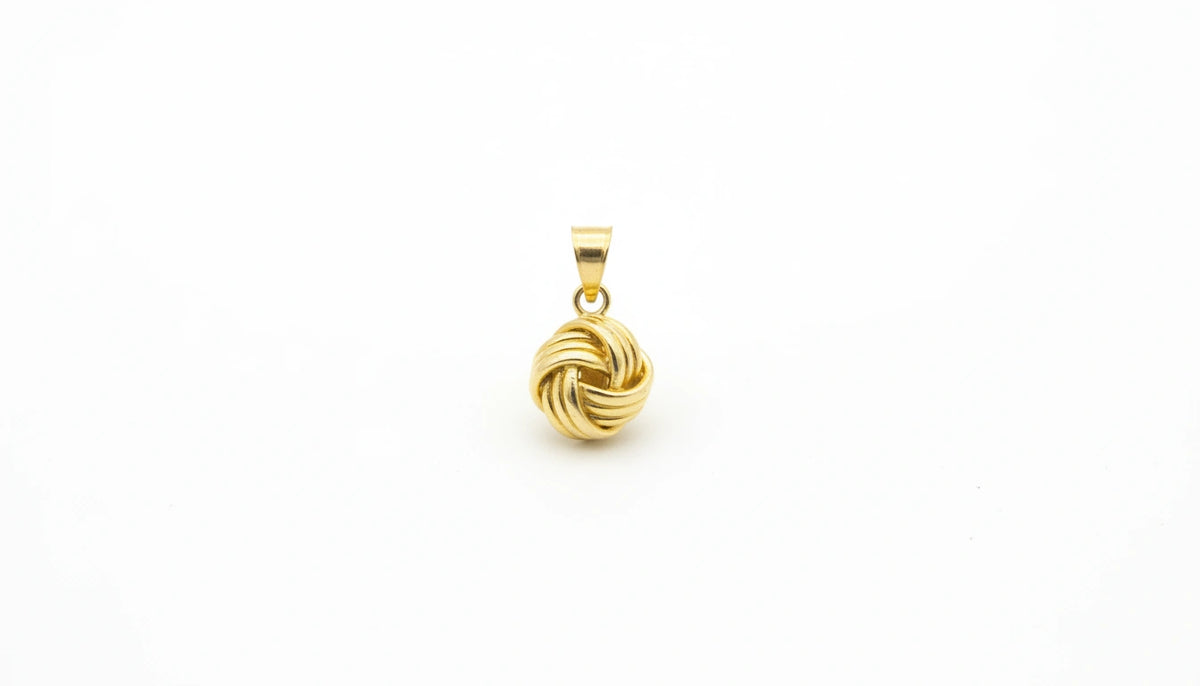 Dije nudo eterno de oro 14k