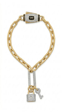 Pulsera de oro 14k de diseñador LM5060 18 cm