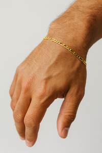 Pulsera 3x1 de oro 10k en medida para caballero Mod.2221