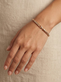 Pulsera de oro 14k diseño tipo panza de víbora flexible 5930 - 18 cm