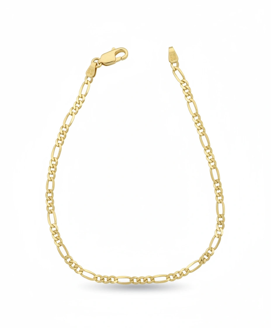 Pulsera 3x1 de oro 10k en medida para caballero Mod.2221