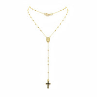 Rosario de oro amarillo 14k 45 cm 1 mm