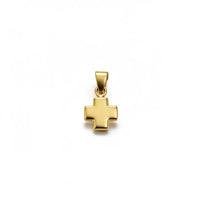 Dije de cruz de oro 14k hueca Mod. 1401 1 cm