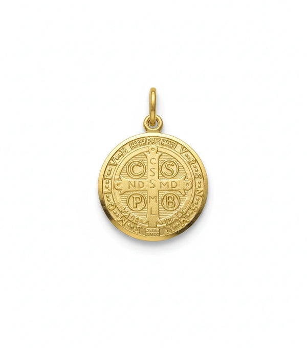 Medalla de San Benito de oro 14k Mod. 5090