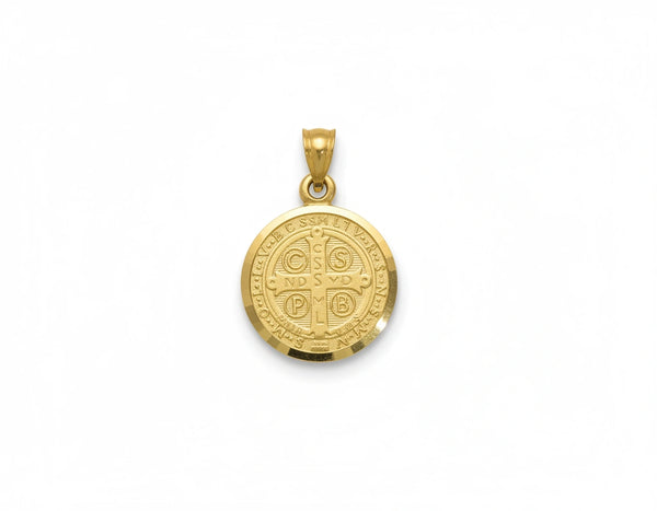 Medalla de San Benito 14k de oro 14k