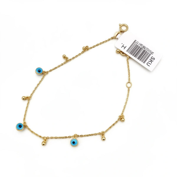 Pulsera de oro 14k con ojitos turcos Mod. 941177