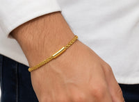Pulso de espiga especial de oro 14k