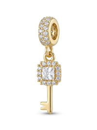 Charms de oro 14k diseño de llave Mod 5807 - 2 cm