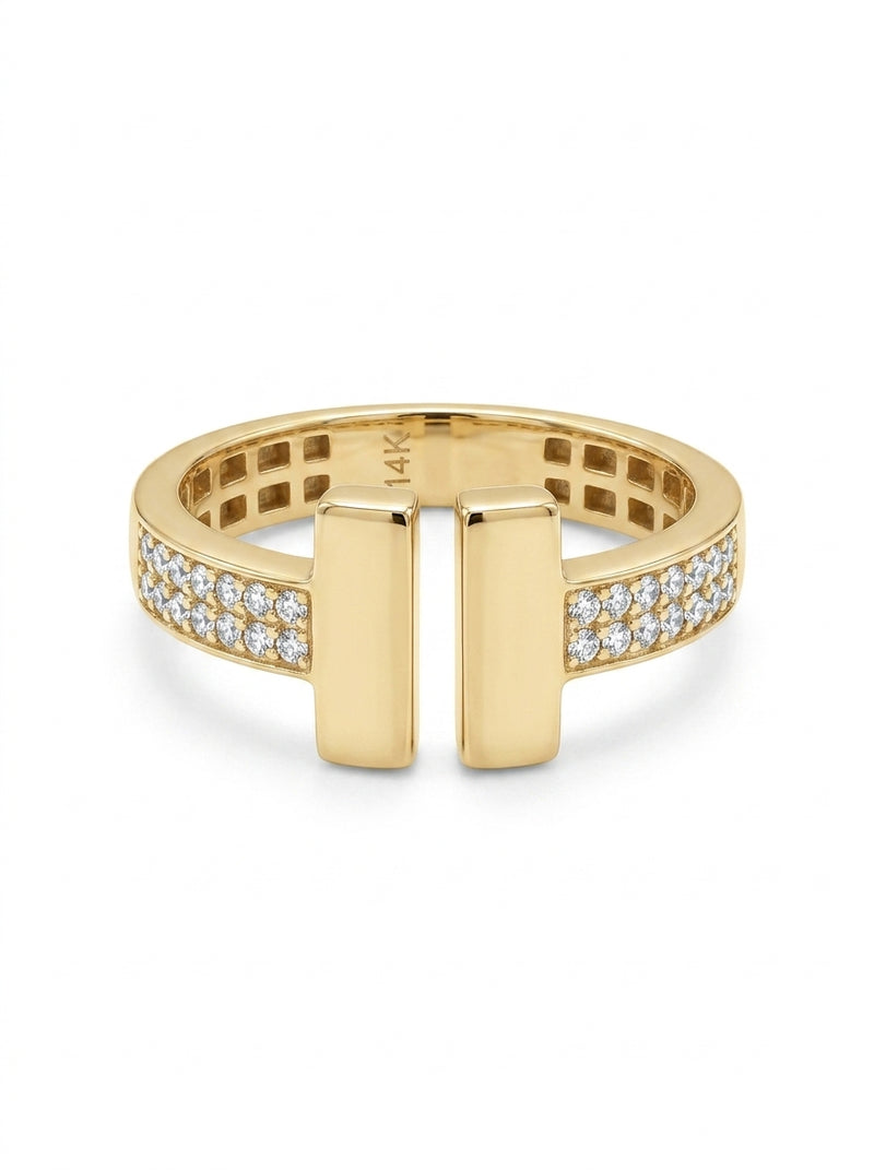 Anillo de oro 14k tipo diseñador Mod 5540