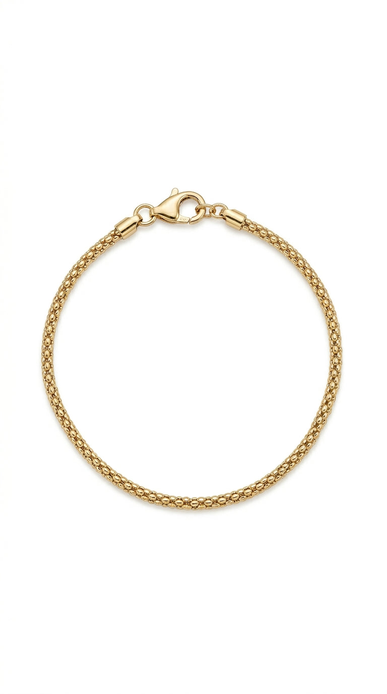Pulsera Tejido Fino en Oro 14K Mod. LM5063 - 18 cm