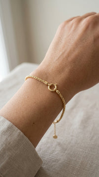 Pulsera Tejido Fino en Oro 14K Mod. LM5063 - 18 cm