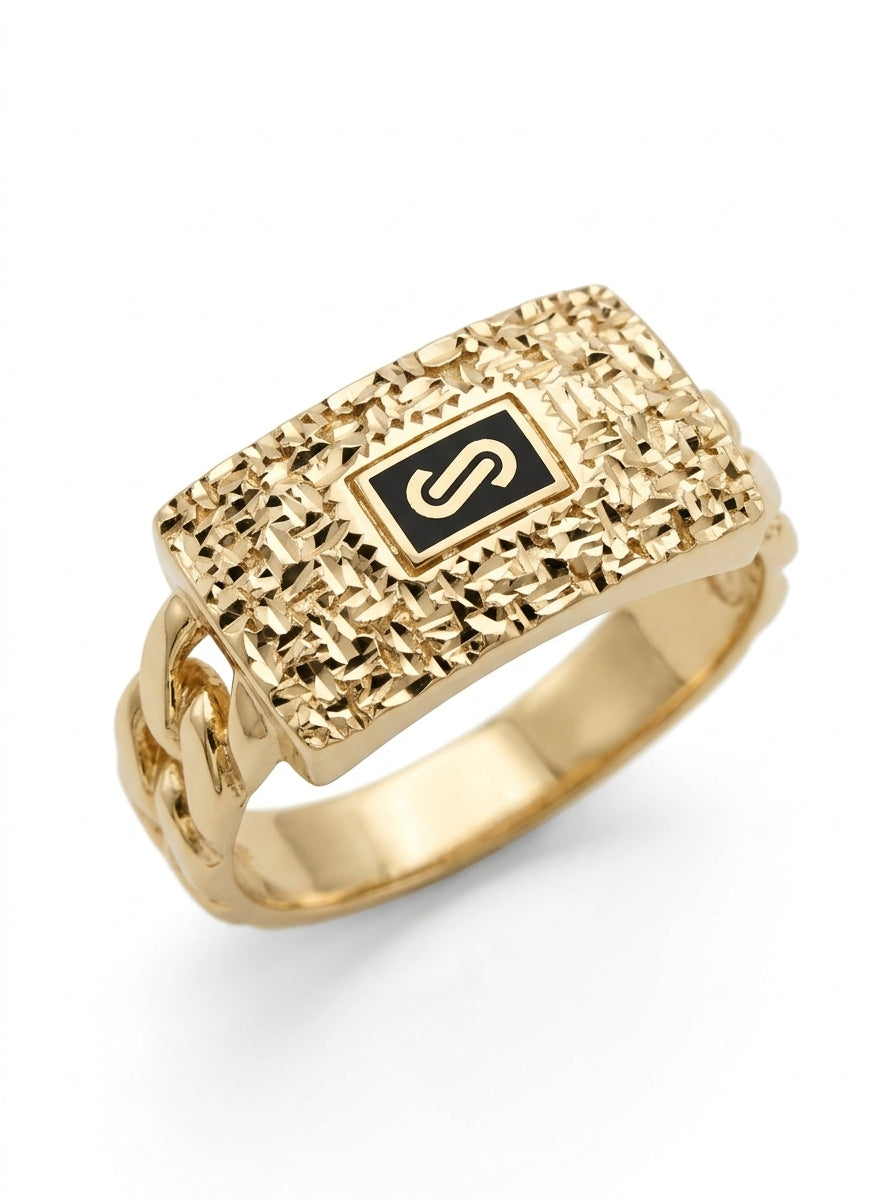 Anillo de oro 14k Mónaco Chain Classic flex mod 5896