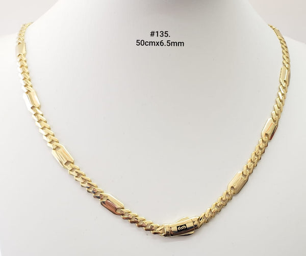 Cadena de oro 14k tejido shade de diseñador con acabado Flex