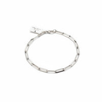 Pulsera de clip de oro blanco 14k Mod.14050126