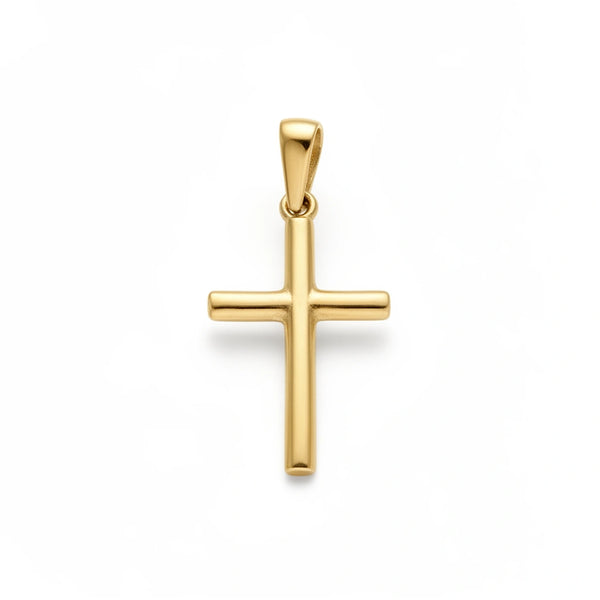 Dije de cruz delgada de oro 14k Mod. 1420AL - 1.5 cm
