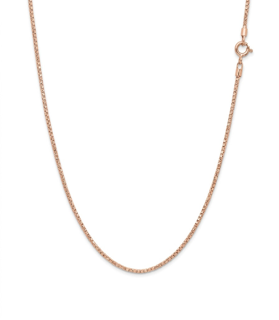 Cadenas de oro rosa 14k tejido especial Mod LM5167 - 1 mm