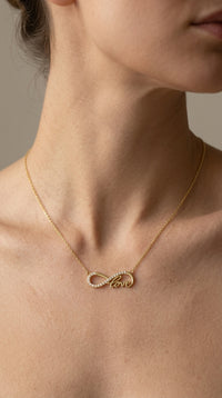 Gargantilla de oro 14k diseño love Mod. 5033 - 45 cm