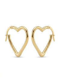 Grapas de oro 14k de corazón Mod 5562 2cm