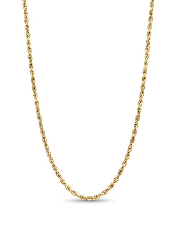 Cadena de oro 14k tejido torsal hueca mod 5907- 2 mm