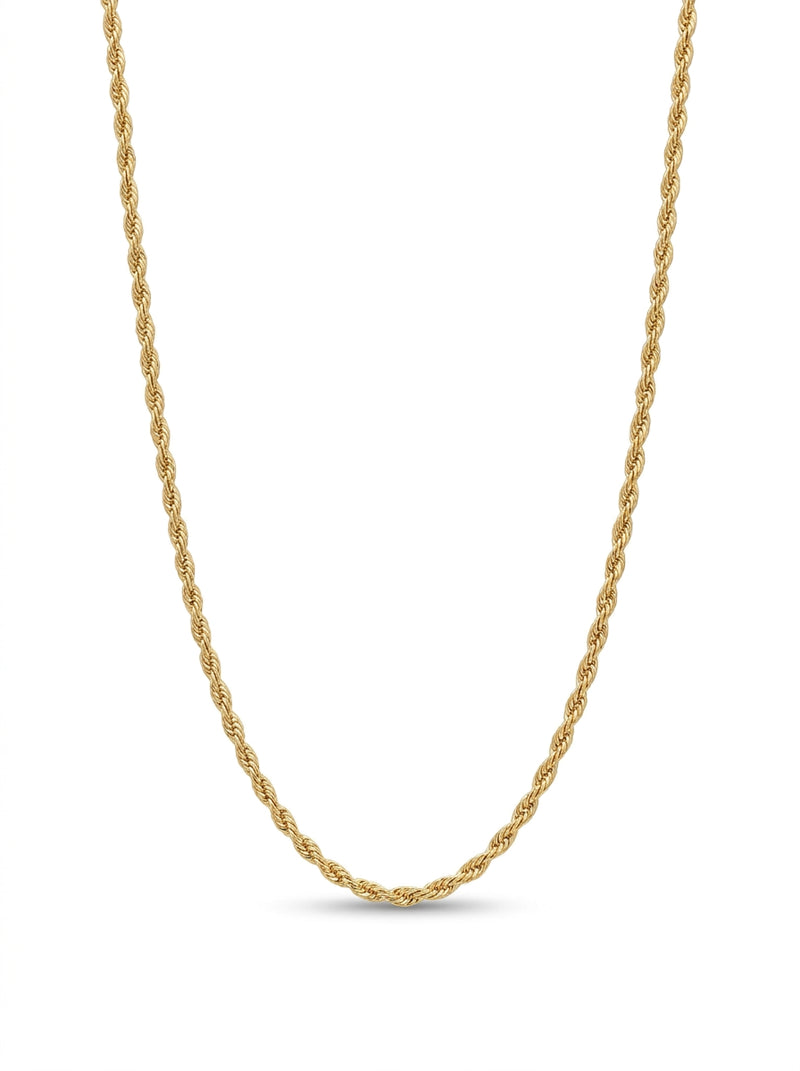 Cadena de oro 14k tejido torsal hueca mod 5907- 2 mm