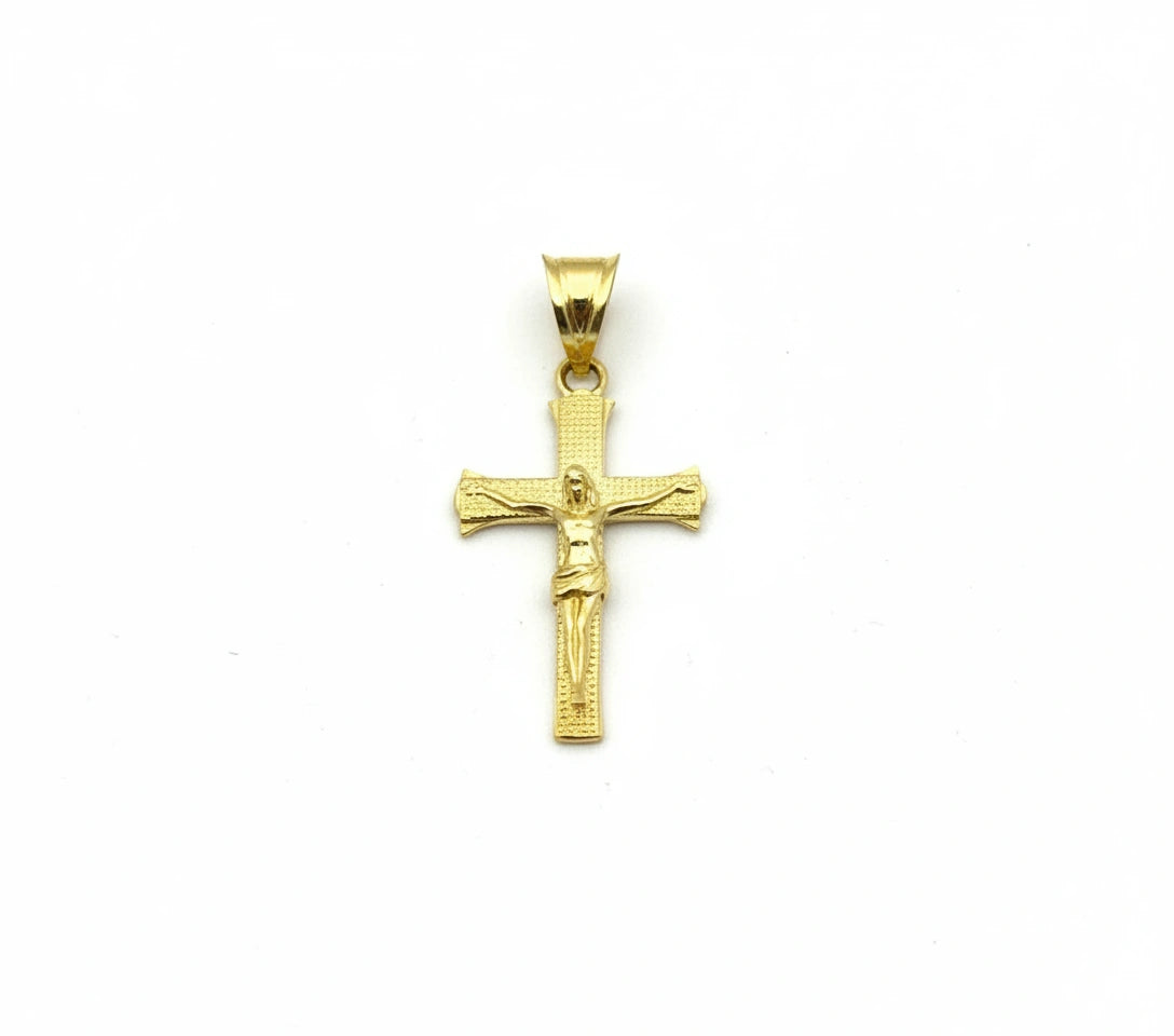 Dije de crucifijo de oro 14k Mod 2410
