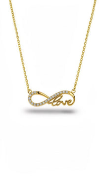 Gargantilla de oro 14k diseño love Mod. 5033 - 45 cm