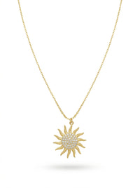Gargantilla de oro 14k diseño de sol Mod LM5362 45 cm