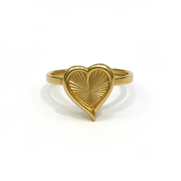 Anillo de oro 10k tipo diseñador hueco Mod. LM 5028