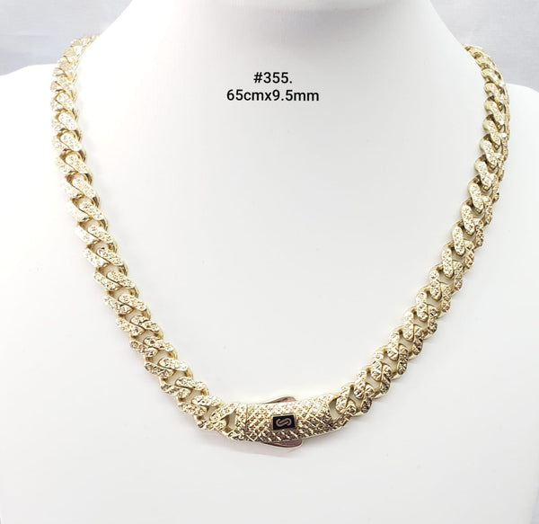 Cadena de oro 14k tejido clásico con acabado Flex de diseñador
