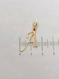 Dije de oro 14k inicial letra A Mod LM5222