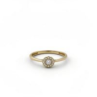 Anillo de oro 14k diseño de flor Mod. 5041