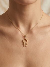 Dije de oro 14k ‎ diseño de niño LM5236- 1.4 cm