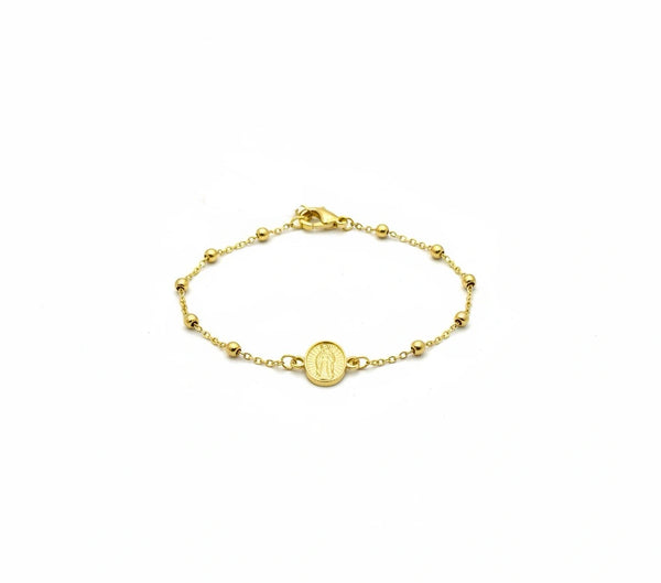 Pulsera misterio de oro 14k