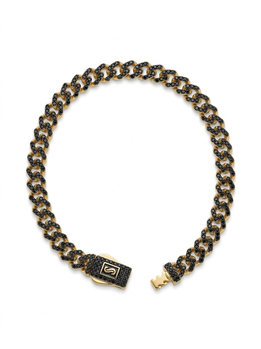 Pulsera de oro 14k diseño Mónaco Chain Edge 5892- 4mm